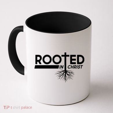 Rooted In Christ Tree Roots Coffee Mug