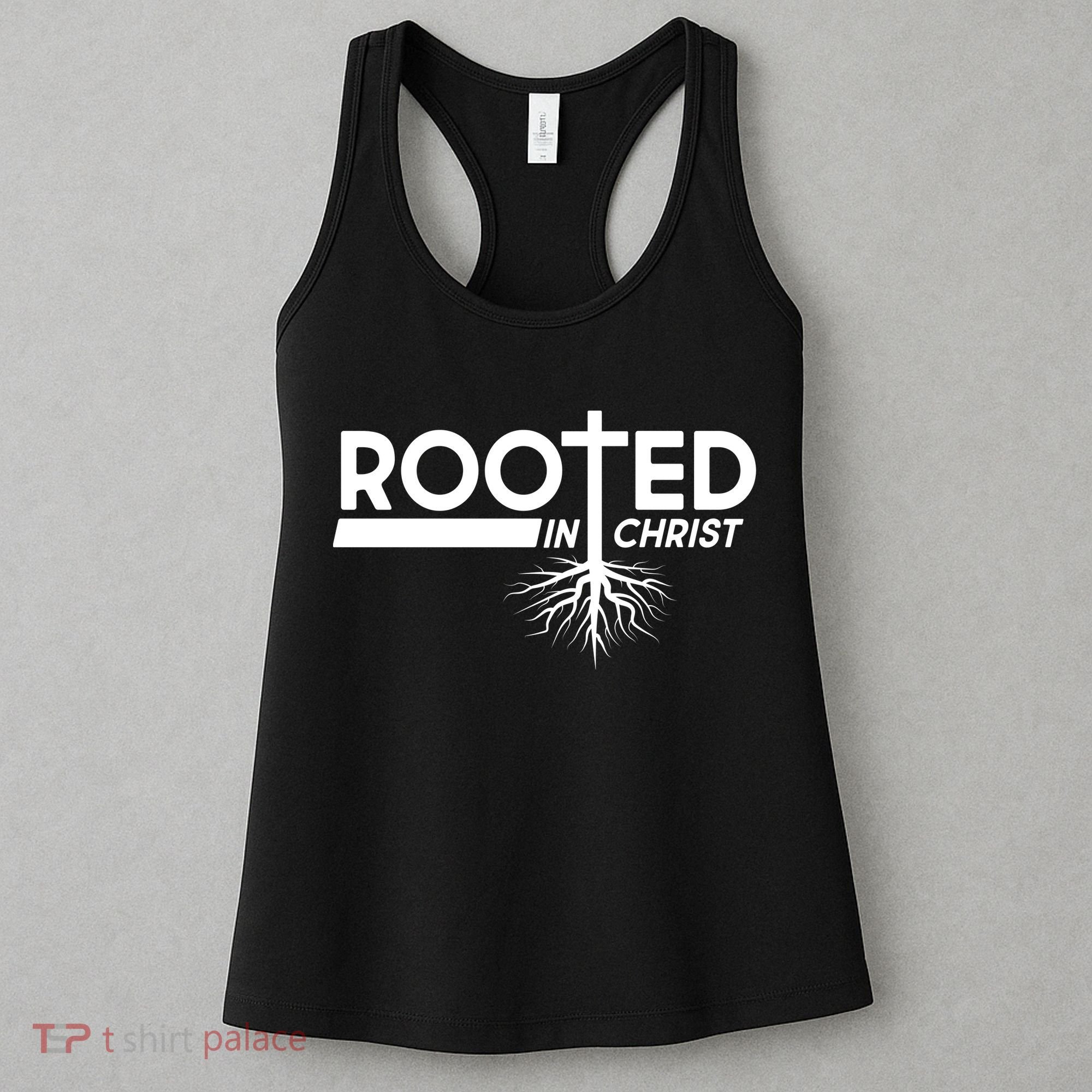 Rooted In Christ Tree Roots Women's Tank Top