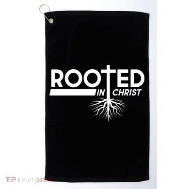 Rooted In Christ Tree Roots Golf Towel