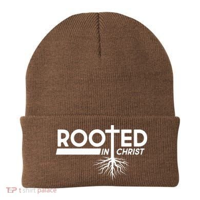 Rooted In Christ Tree Roots Beanie