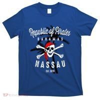 Republic Of Pirates Nassau Bahamas Vintage Summer T-Shirt thumb 0