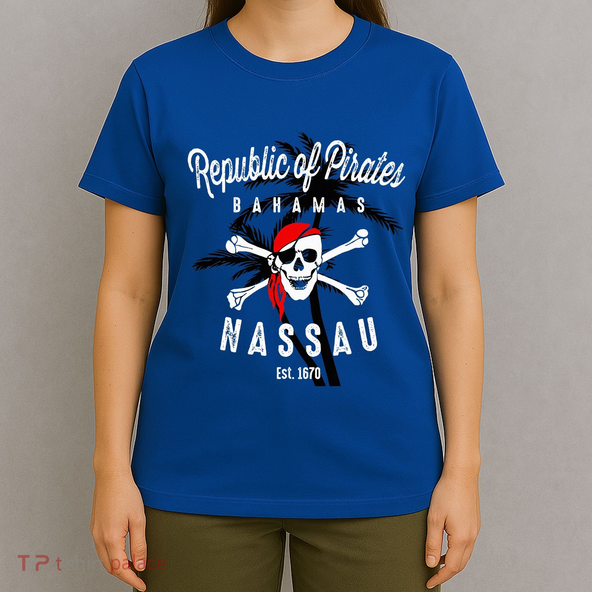 Republic Of Pirates Nassau Bahamas Vintage Summer T-Shirt