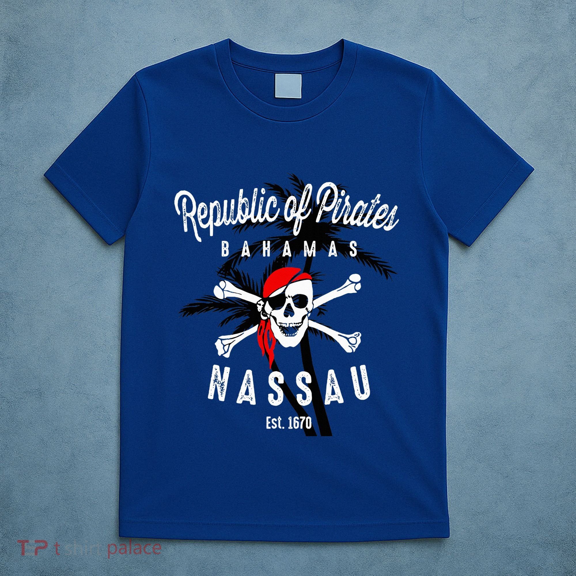 Republic Of Pirates Nassau Bahamas Vintage Summer T-Shirt