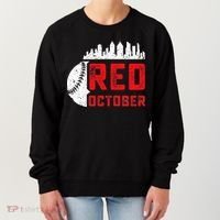 Red October Philly Philadelphia Baseball Retro Skyline Women's Sweatshirt thumb 0