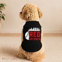 Red October Philly Philadelphia Baseball Retro Skyline Doggie Tank thumb 2