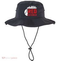 Red October Philly Philadelphia Baseball Retro Skyline Bucket Hat thumb 0