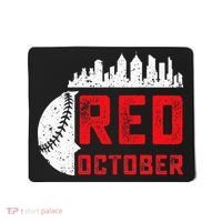 Red October Philly Philadelphia Baseball Retro Skyline Mousepad thumb 0