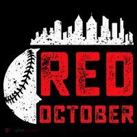 Red October Philly Philadelphia Baseball Retro Skyline Mousepad thumb 1