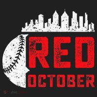 Red October Philly Philadelphia Baseball Retro Skyline Hat thumb 2