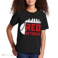 Red October Philly Philadelphia Baseball Retro Skyline Kids T-Shirt thumb 2