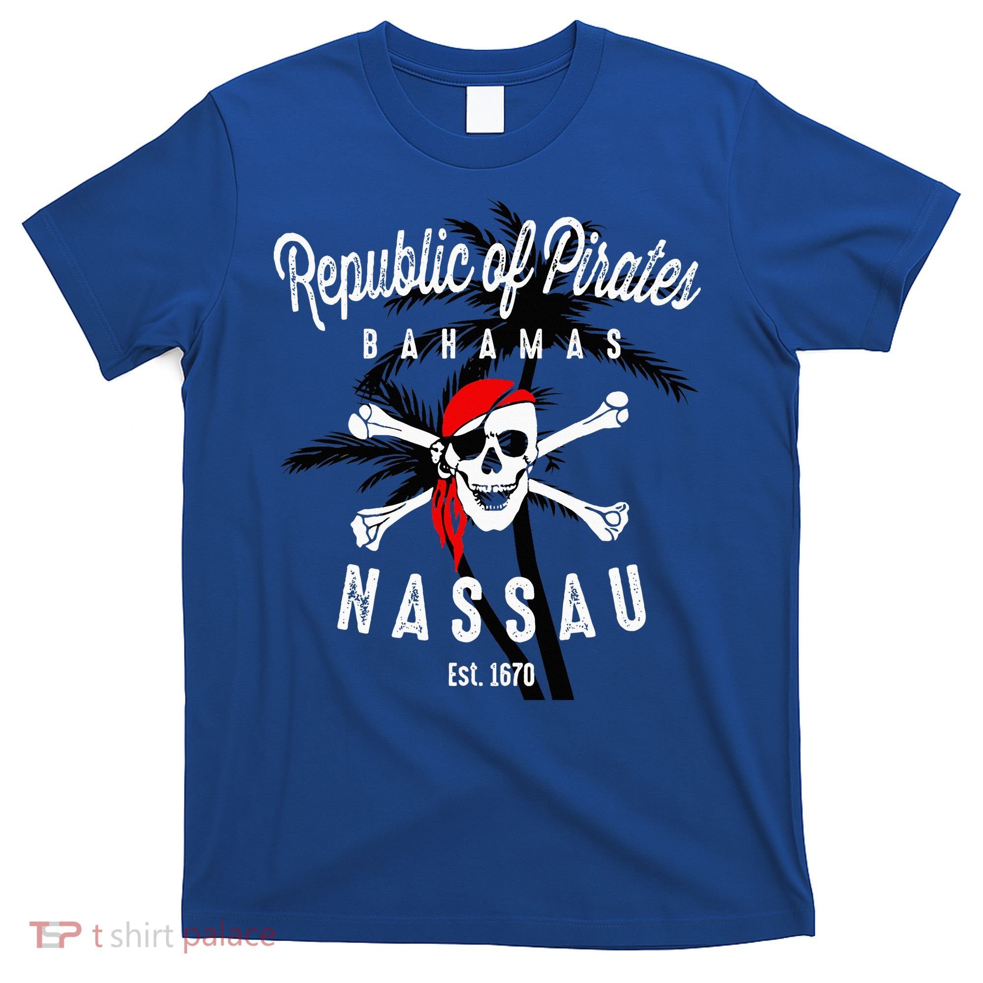 Republic Of Pirates Nassau Bahamas Vintage Summer T-Shirt
