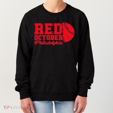 Red October Philadelphia Skyline Retro Philly Cityscap Women's Sweatshirt