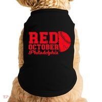 Red October Philadelphia Skyline Retro Philly Cityscap Doggie Tank thumb 0