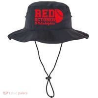 Red October Philadelphia Skyline Retro Philly Cityscap Bucket Hat thumb 0