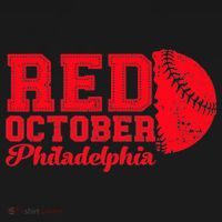 Red October Philadelphia Skyline Retro Philly Cityscap Women's Hoodie thumb 2