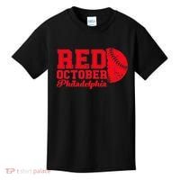 Red October Philadelphia Skyline Retro Philly Cityscap Kids T-Shirt thumb 0
