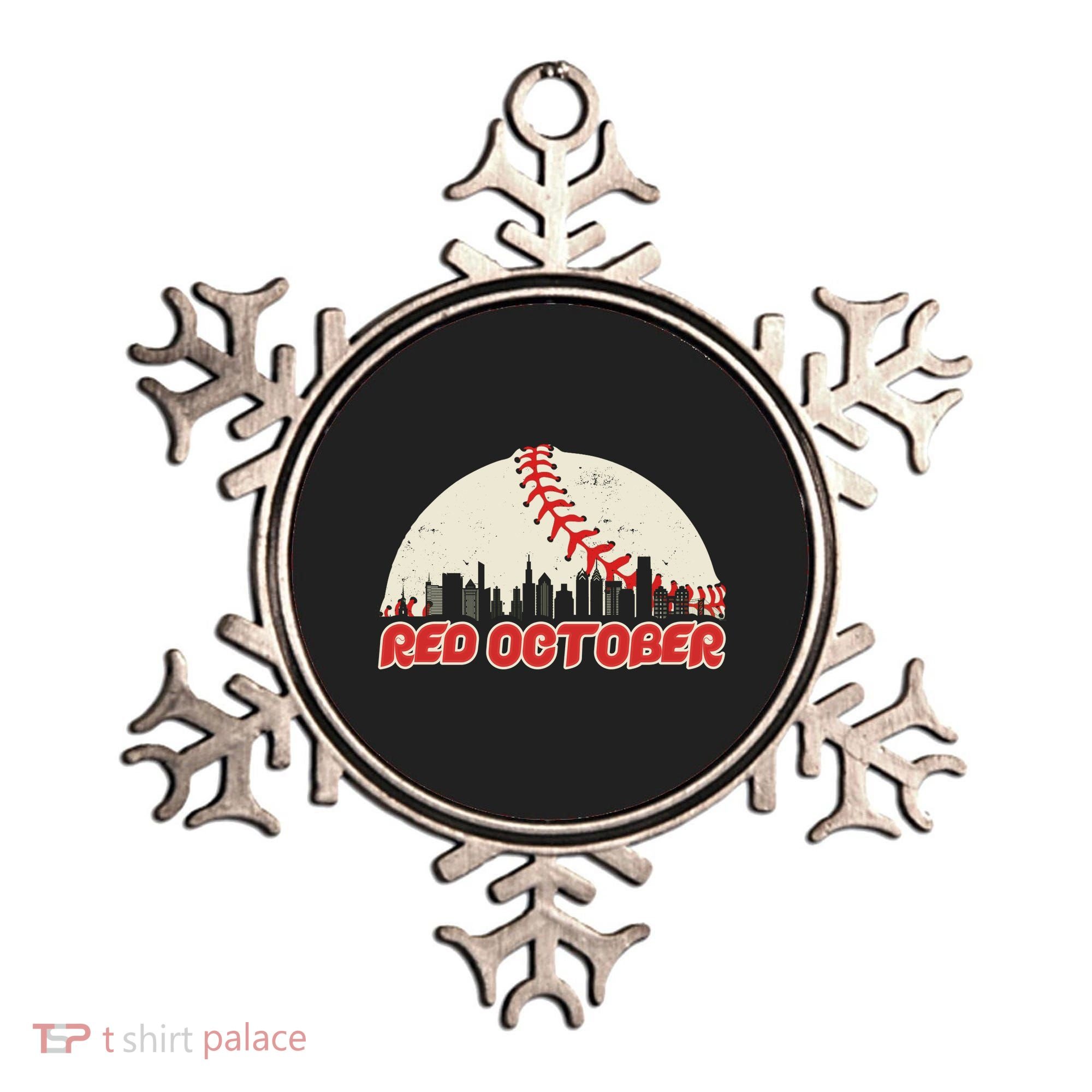 Red October Philadelphia Baseball Ornament