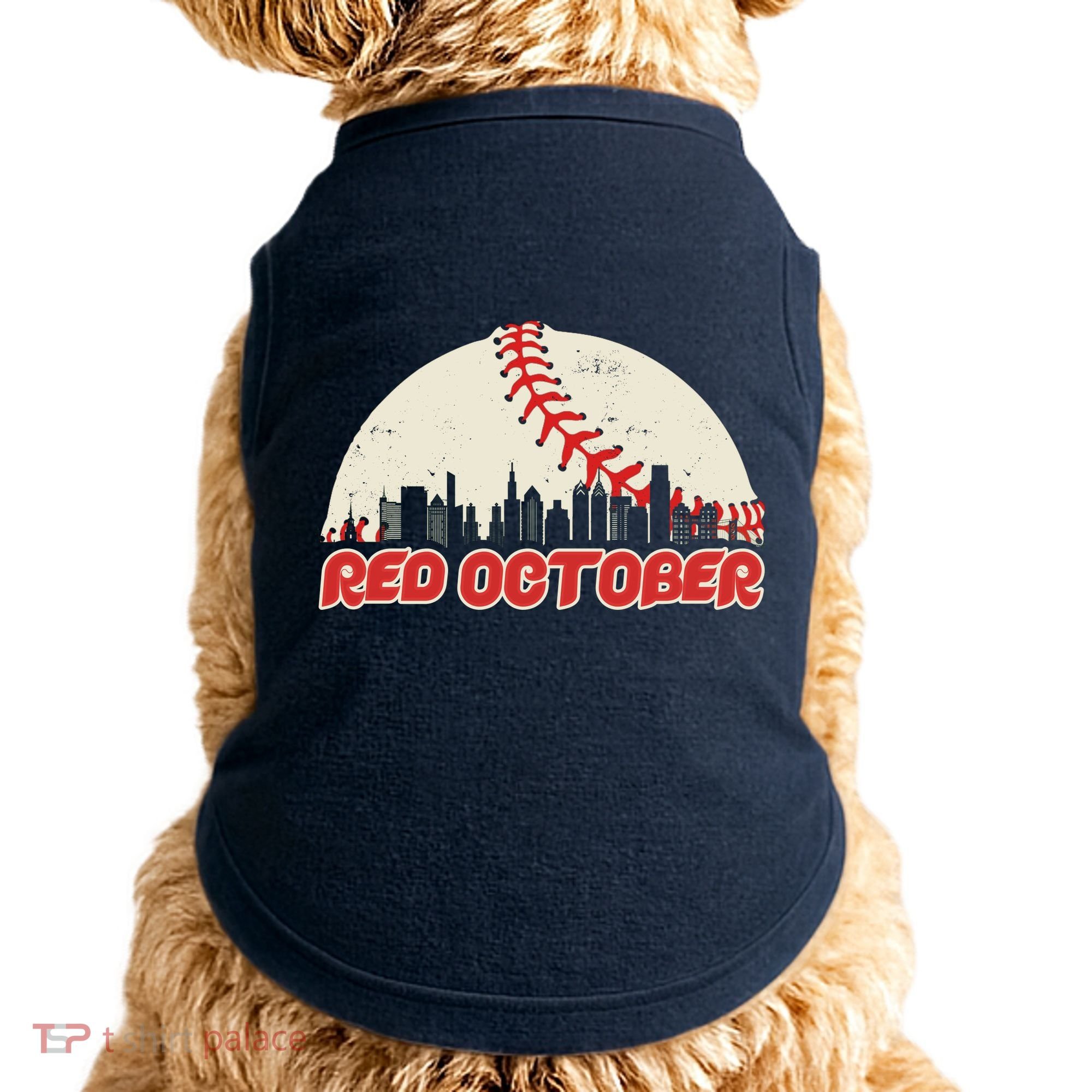 Red October Philadelphia Baseball Doggie Tank