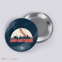 Red October Philadelphia Baseball Button thumb 0