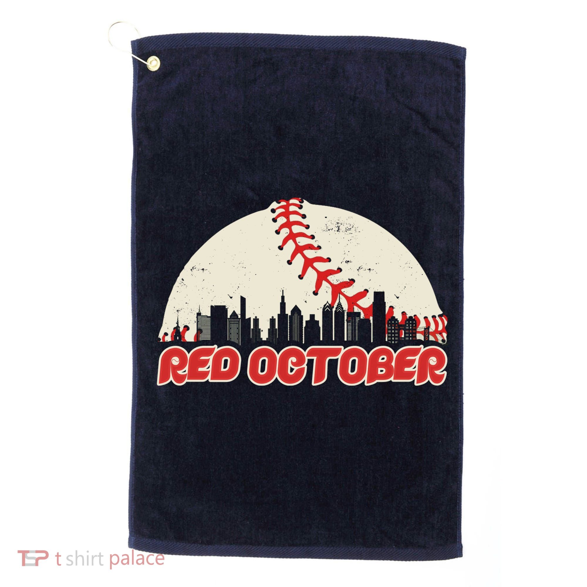Red October Philadelphia Baseball Golf Towel