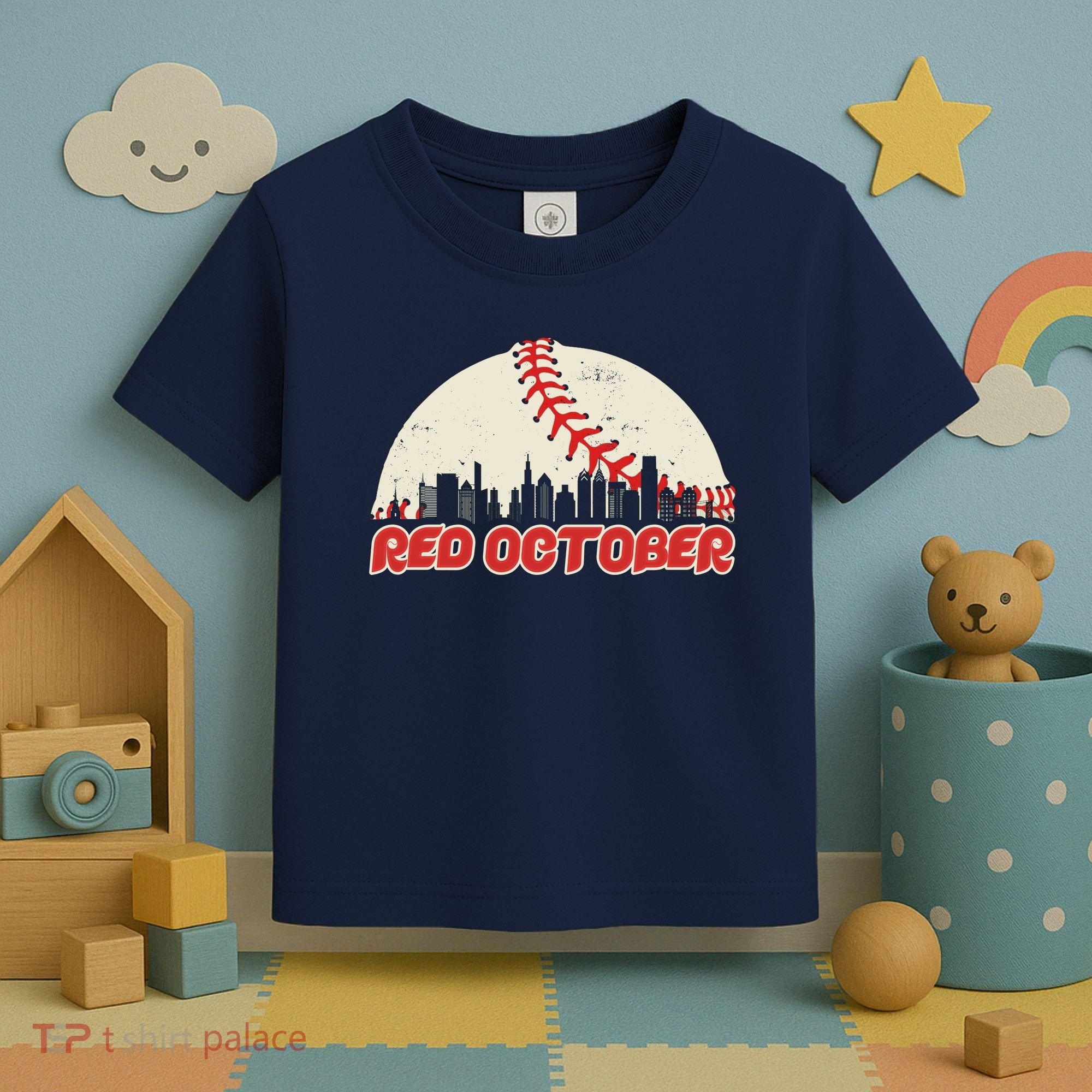 Red October Philadelphia Baseball Toddler T-Shirt