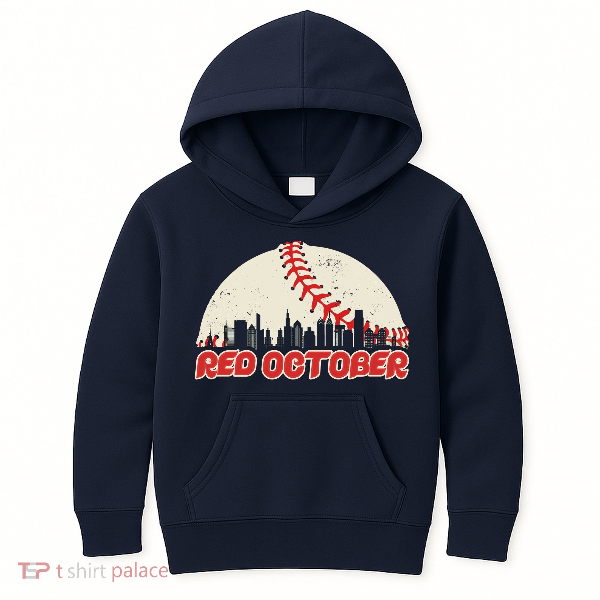 Red October Philadelphia Baseball Kids Hoodie