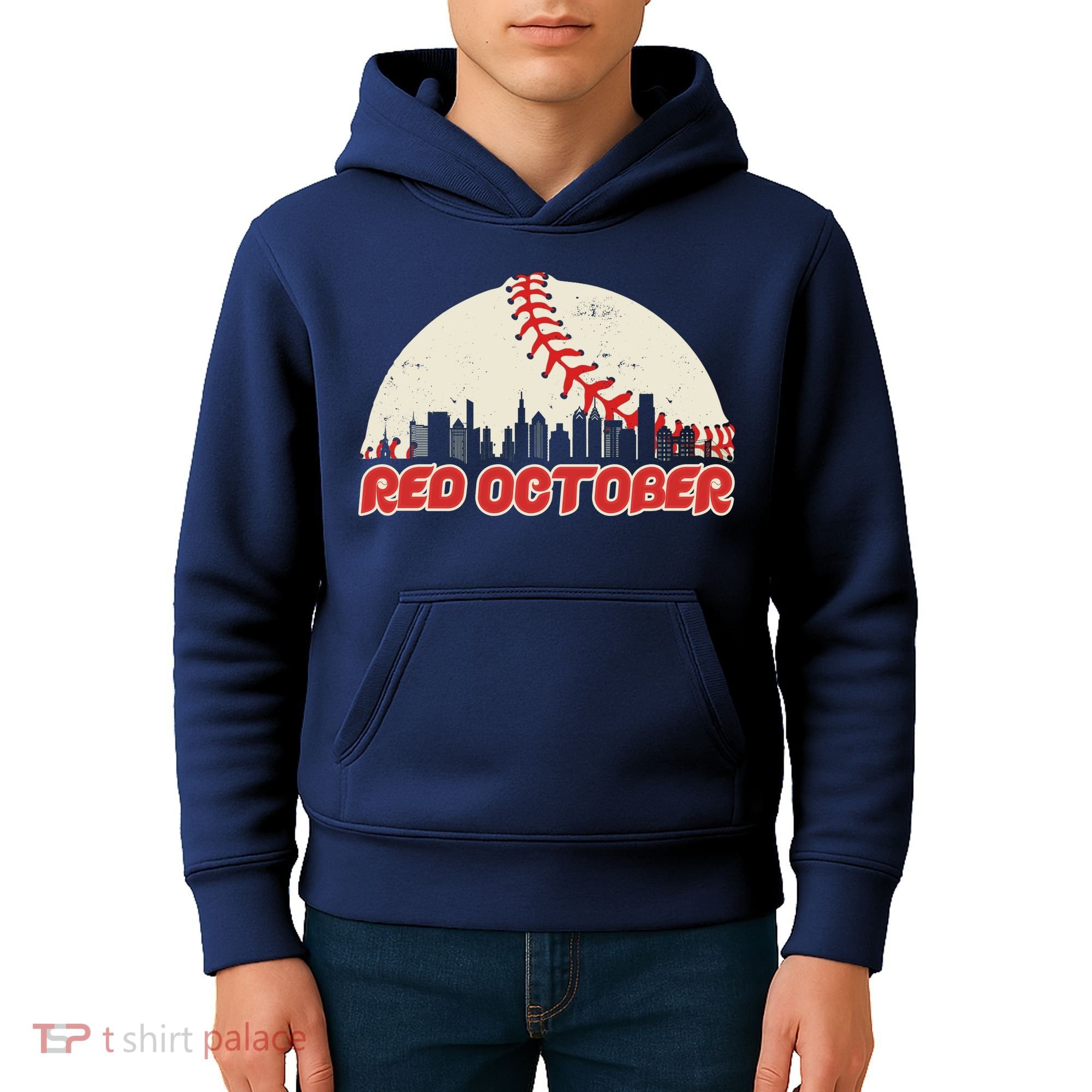 Red October Philadelphia Baseball Kids Hoodie