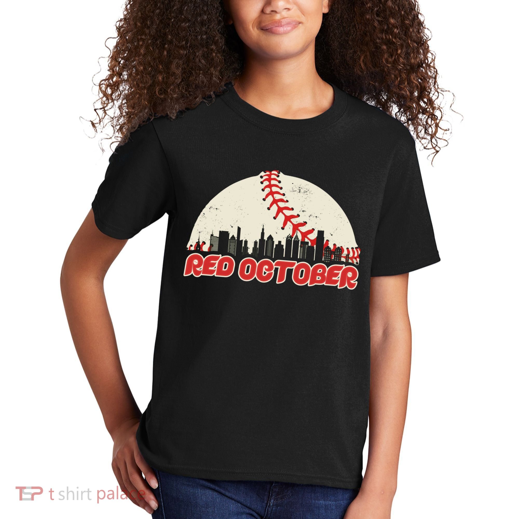 Red October Philadelphia Baseball Kids T-Shirt