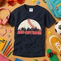 Red October Philadelphia Baseball Kids T-Shirt thumb 3