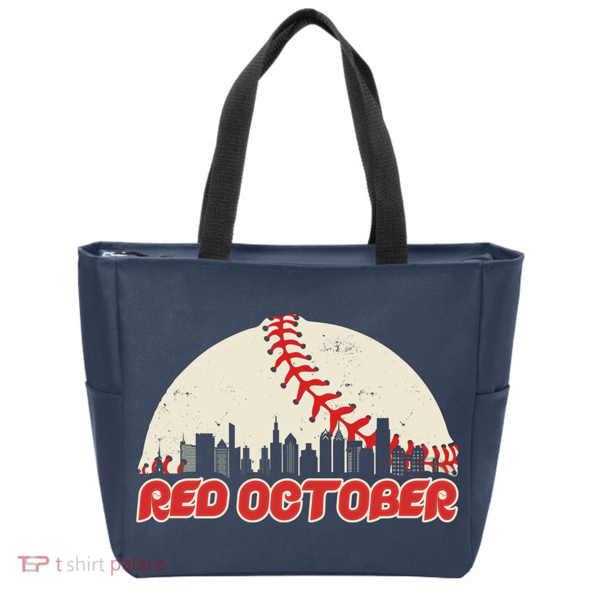 Red October Philadelphia Baseball Tote Bag