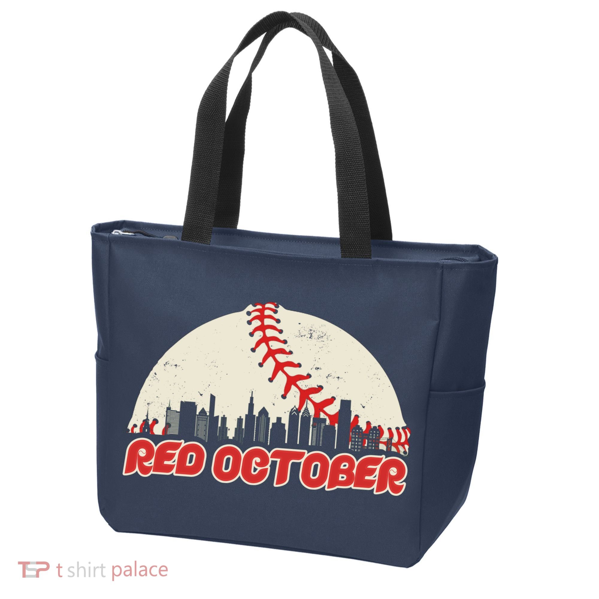 Red October Philadelphia Baseball Tote Bag