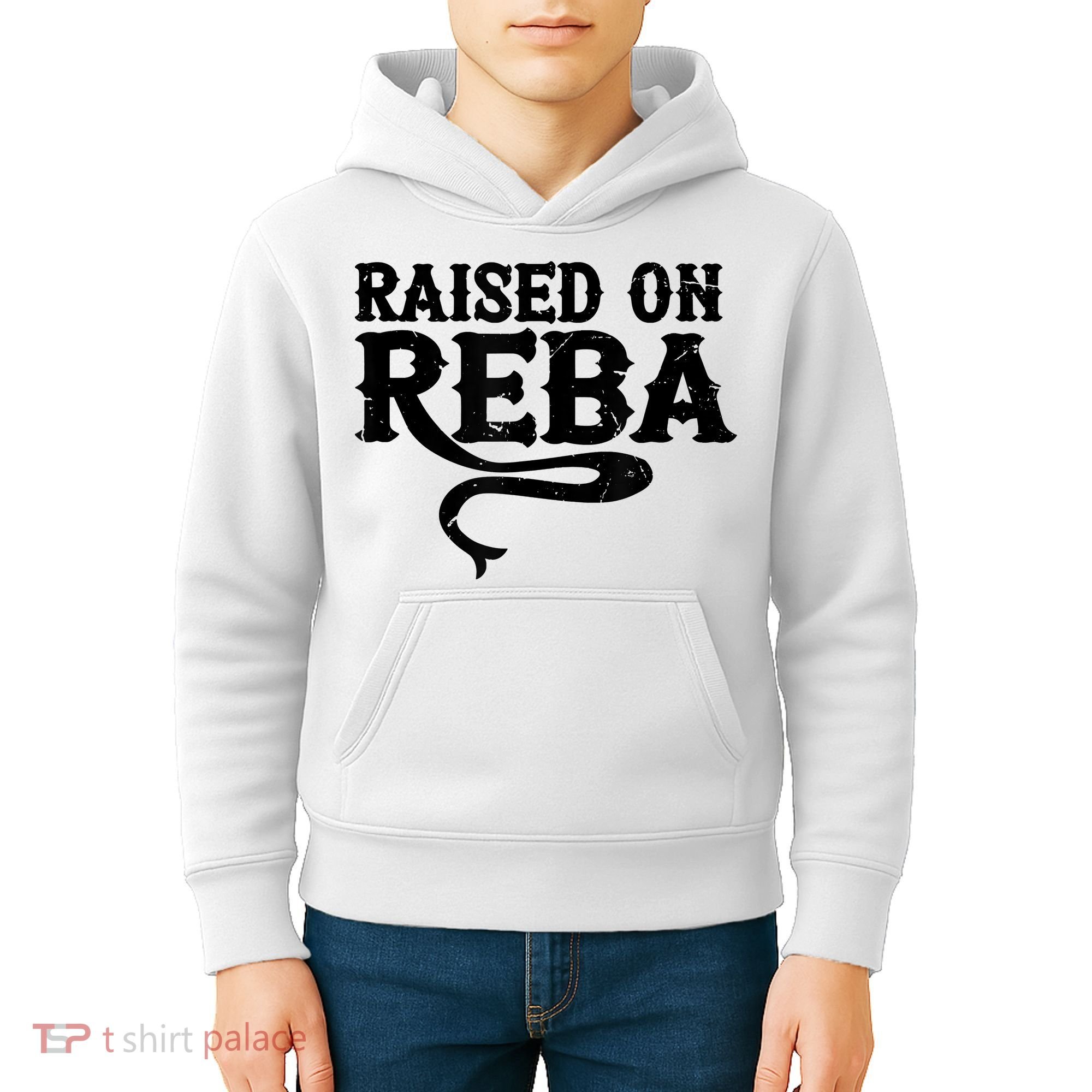 Raised On Reba Team Reba Kids Hoodie