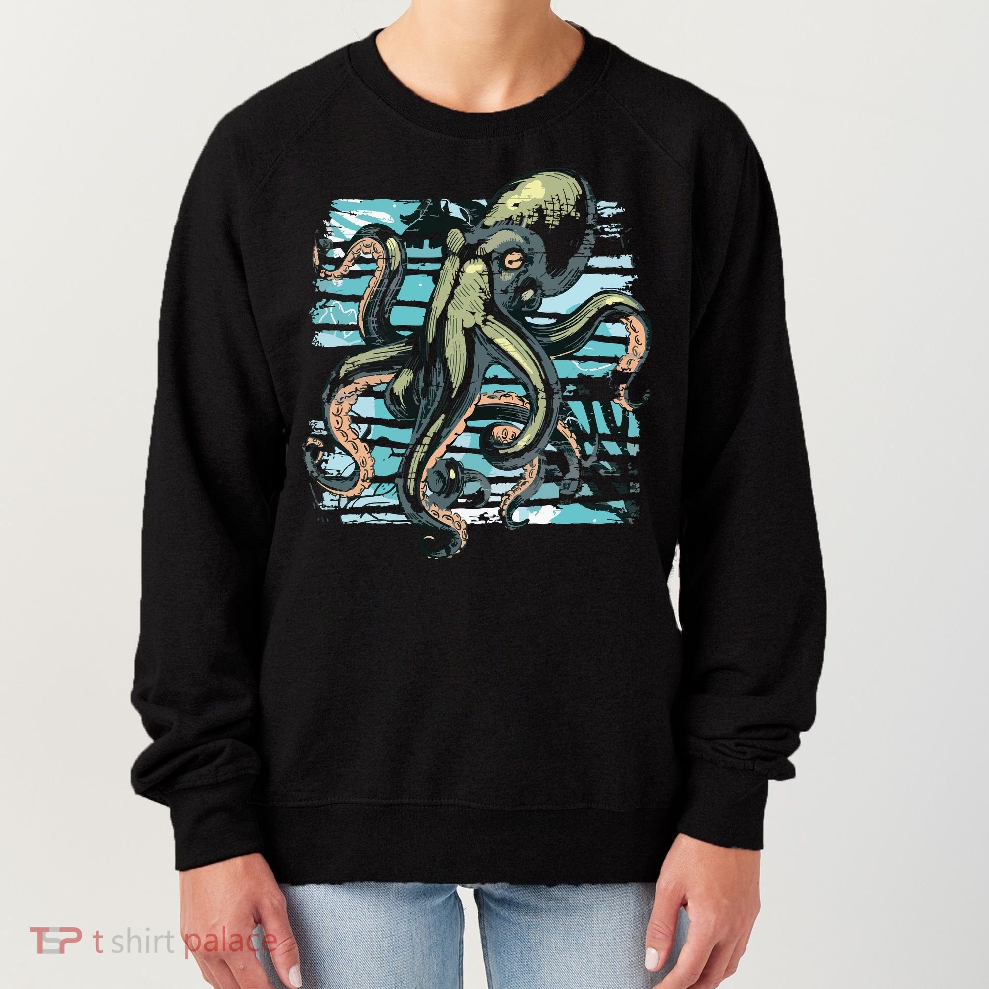 Retro Octopus Women's Sweatshirt