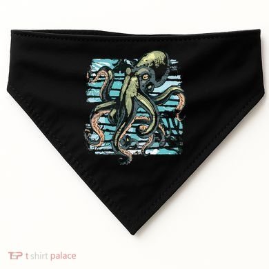 Retro Octopus USA-Made Doggie Bandana