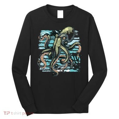 Retro Octopus Long Sleeve Shirt
