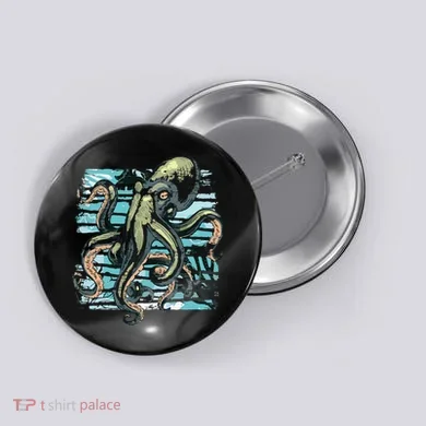 Retro Octopus Button