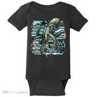 Retro Octopus Baby Bodysuit thumb 0