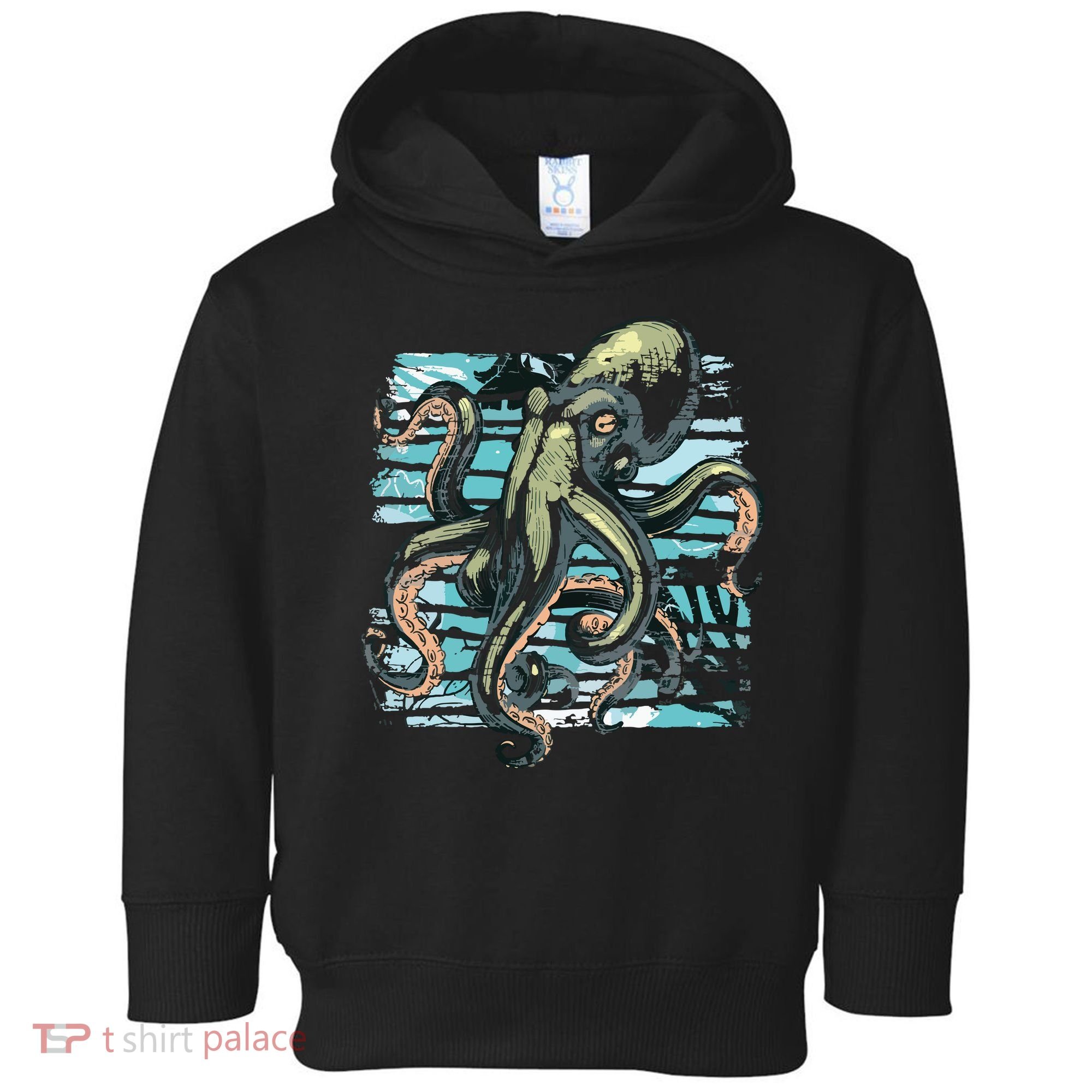 Retro Octopus Toddler Hoodie