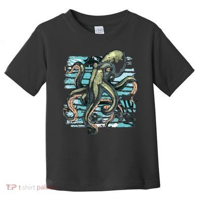 Retro Octopus Toddler T-Shirt