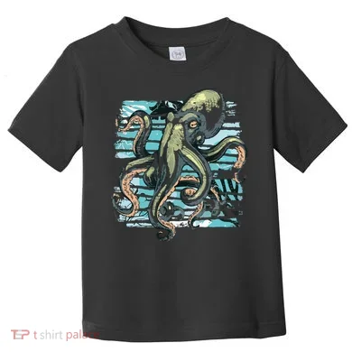 Retro Octopus Toddler T-Shirt