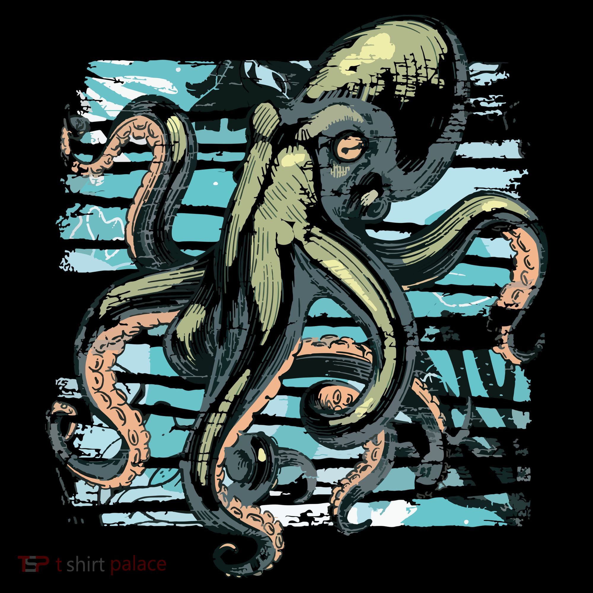 Retro Octopus Women's Long Sleeve Shirt