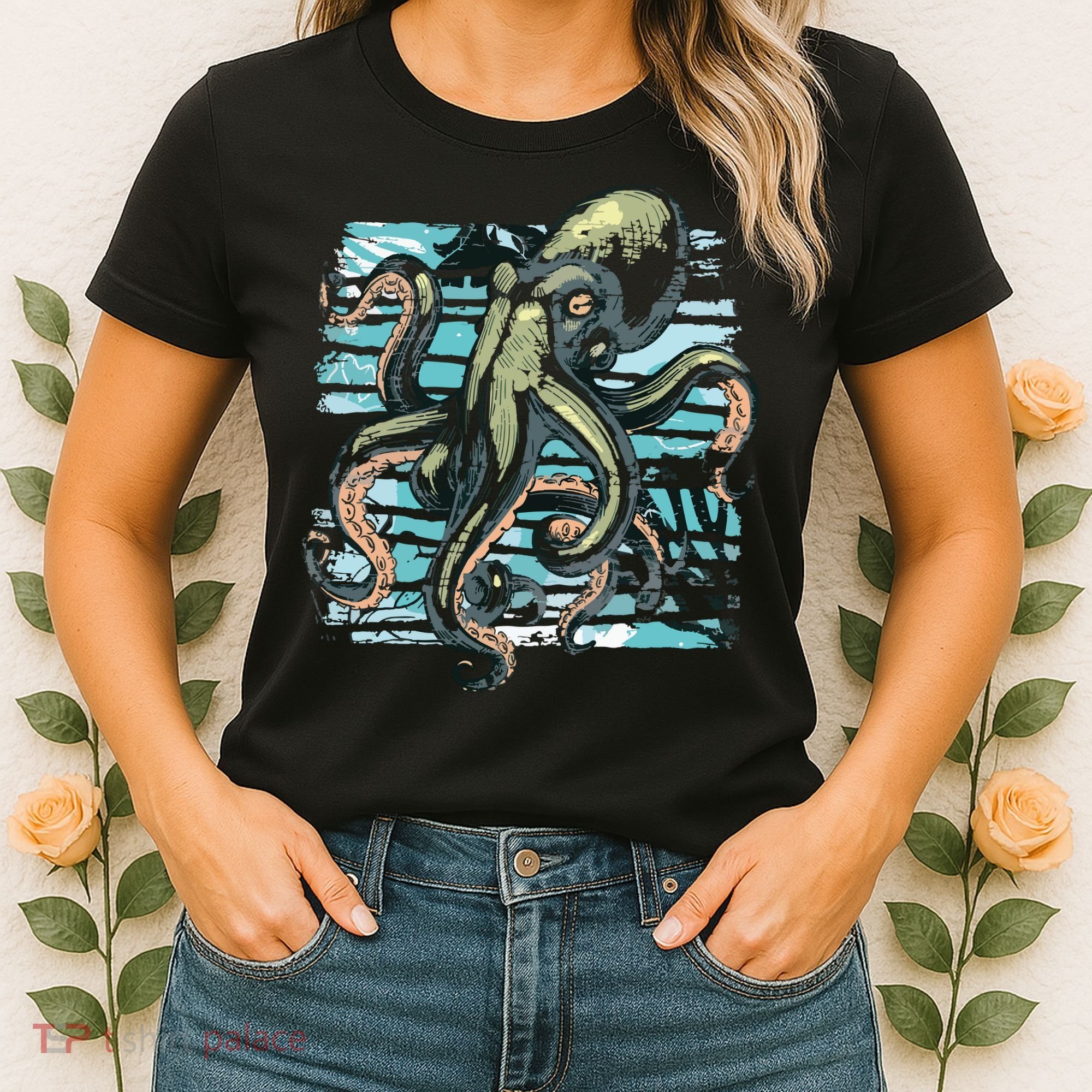 Retro Octopus Women's T-Shirt
