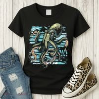 Retro Octopus Women's T-Shirt thumb 3