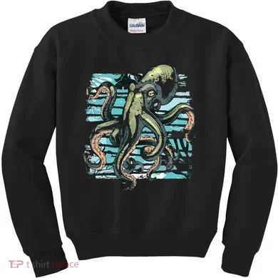 Retro Octopus Kids Sweatshirt