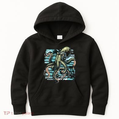 Retro Octopus Kids Hoodie