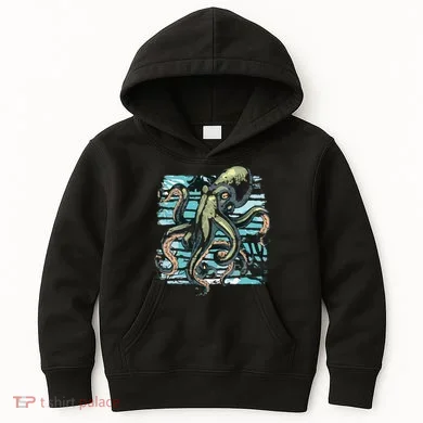 Retro Octopus Kids Hoodie