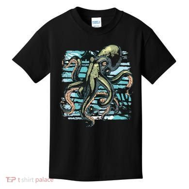 Retro Octopus Kids T-Shirt