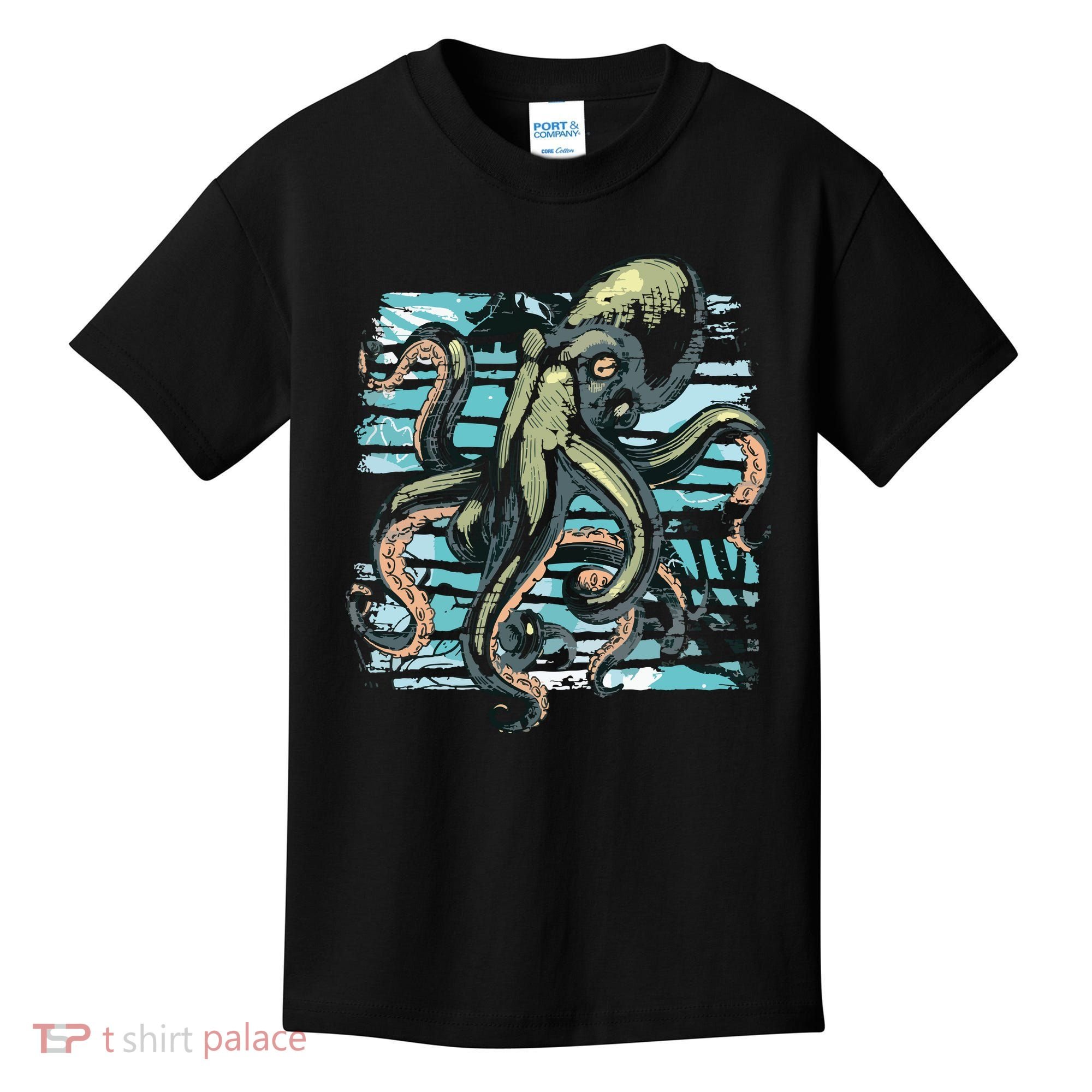 Retro Octopus Kids T-Shirt