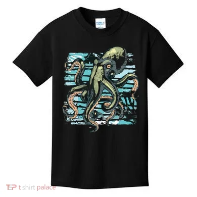 Retro Octopus Kids T-Shirt