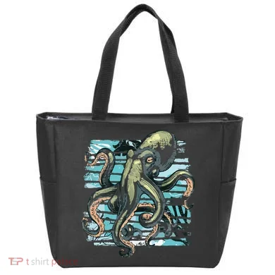 Retro Octopus Tote Bag